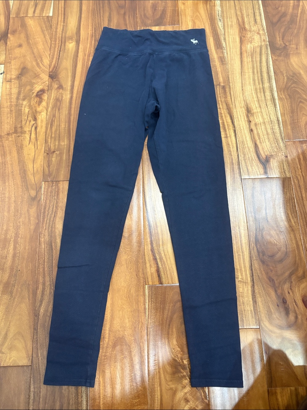 Abercrombie Kids Navy Solid Stretch Leggings